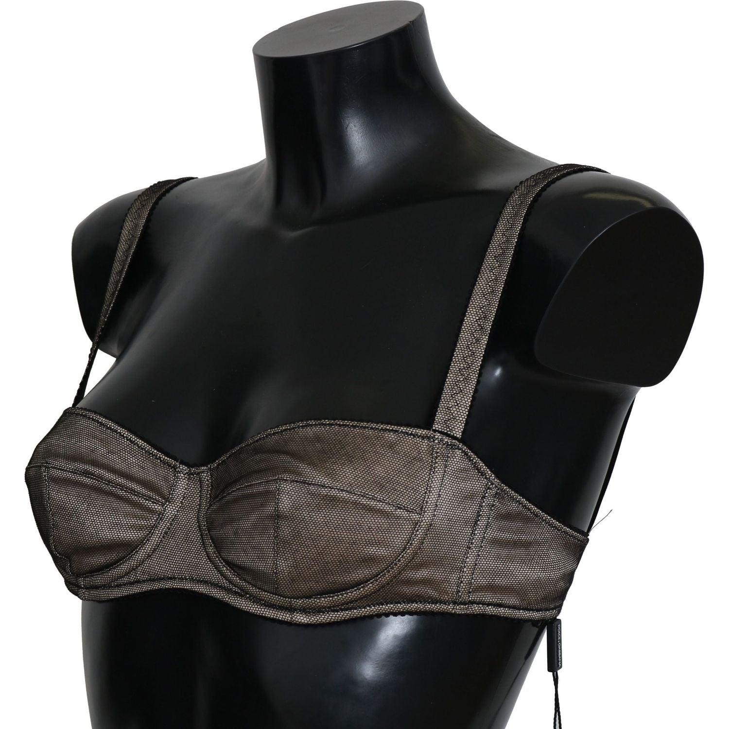 Dolce & Gabbana Brown Regg Balconcino Imbottito Bra Underwear