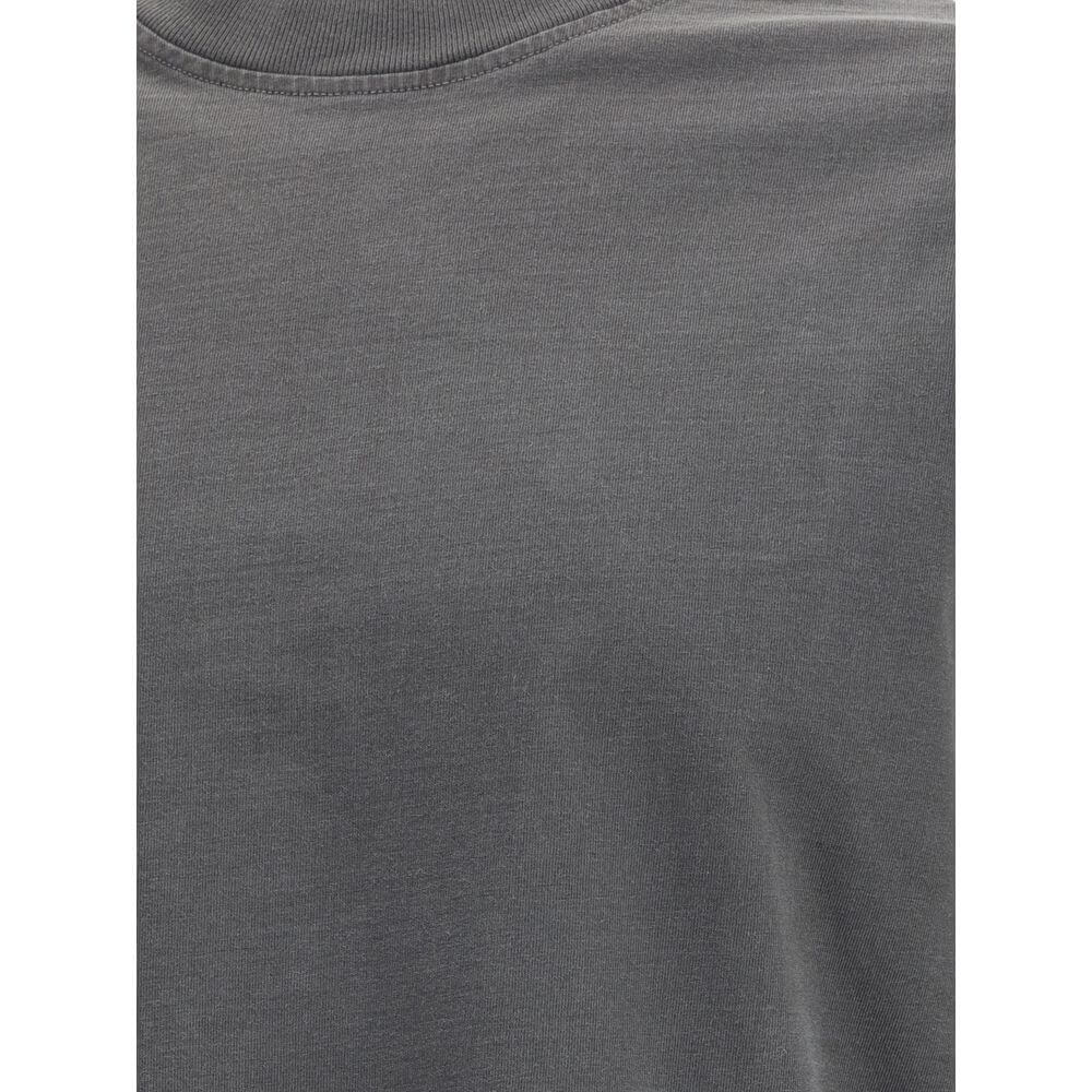 Agolde Gray Cotton Long Sleeve T-Shirt