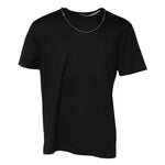Dolce & Gabbana Black Chain Necklace Cotton Crewneck T-shirt TSH91031-60