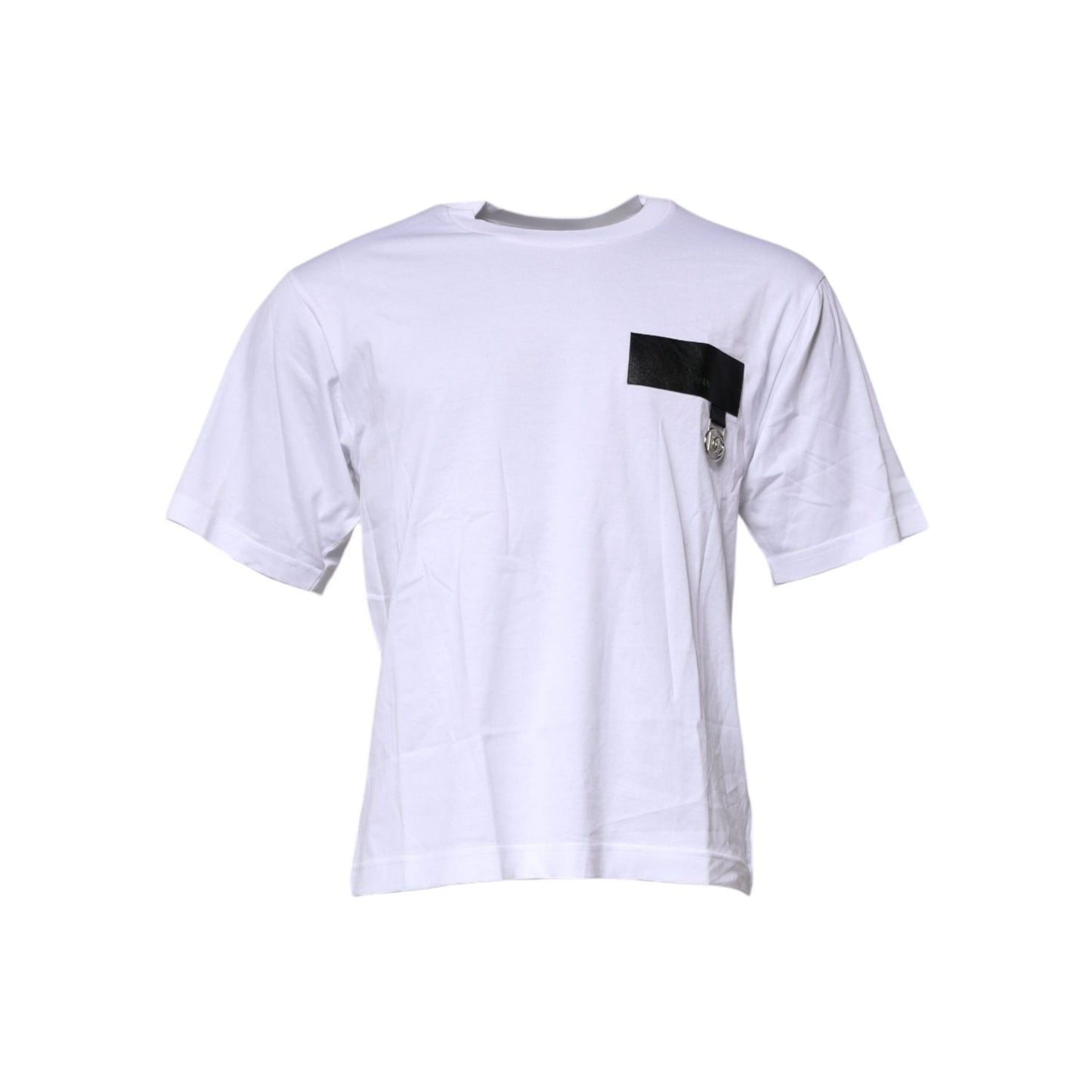 Dolce & Gabbana White Logo Crew Neck Short Sleeves T-shirt TSH91292-44