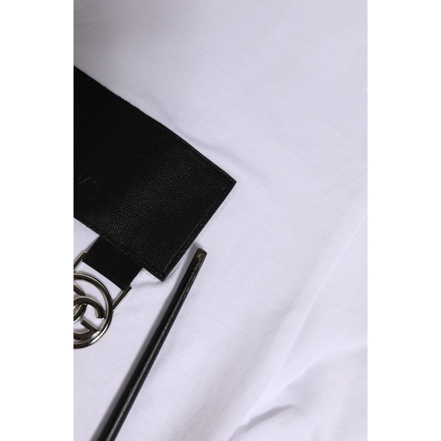 Dolce & Gabbana White Logo Crew Neck Short Sleeves T-shirt TSH91292-44