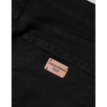 Dolce & Gabbana Black Cotton Skinny Mid Waist Denim Jeans PAN76548-44