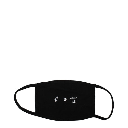 Off-White Black Cotton Facemasks OF8547157049609BT