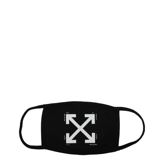 Off-White Black Cotton Facemasks OF8547157016841BT