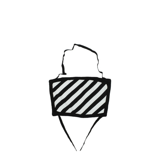 Off-White Black Cotton Facemasks OF8547164717321BT