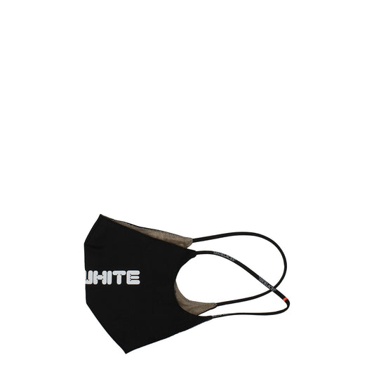 Off-White Black Cotton Facemasks OF8547171729673BT