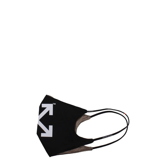 Off-White Black Cotton Facemasks OF8547171795209BT