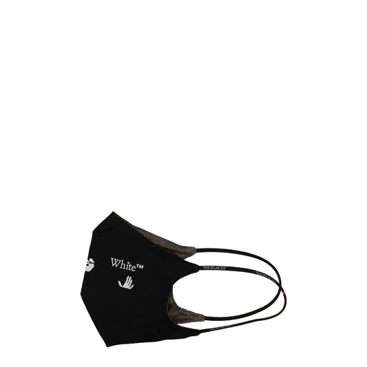 Off-White Black Cotton Facemasks OF8547171631369BT