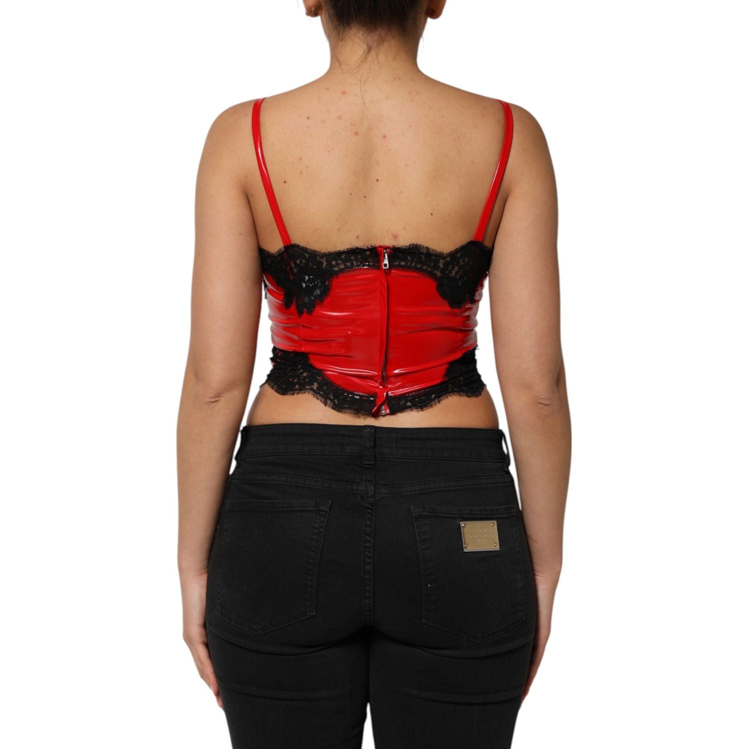 Front view with bag zipped and handles upright.
