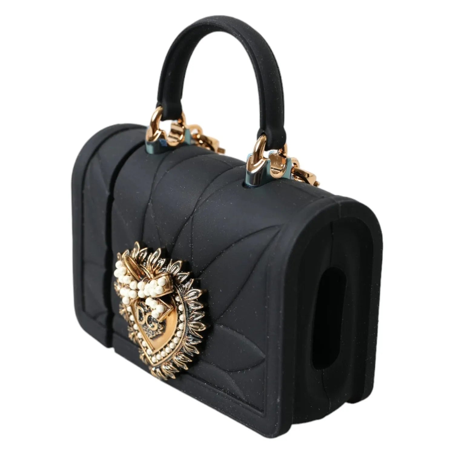 Front view with bag zipped and handles upright.