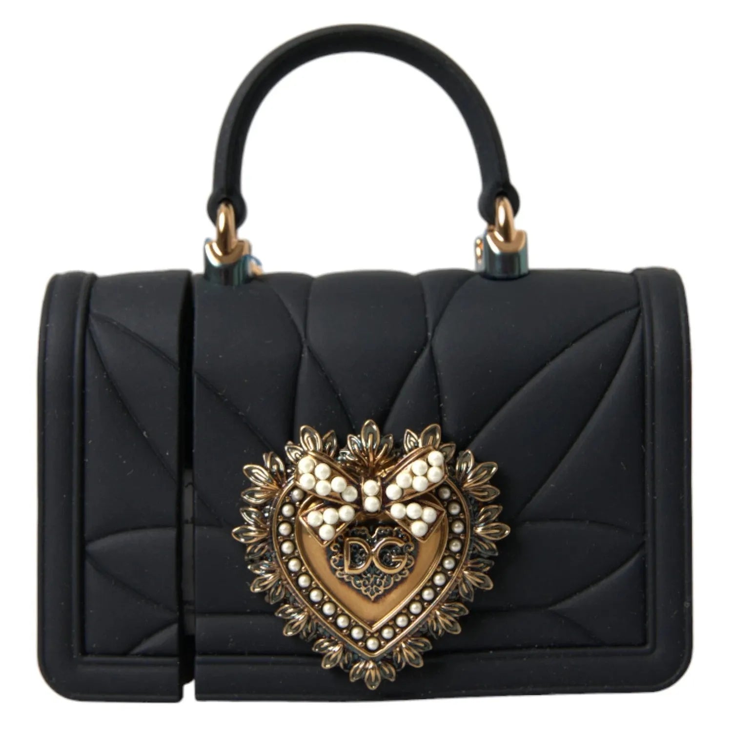 Front view with bag zipped and handles upright.