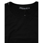 Dolce & Gabbana Black Short Sleeves Crew Neck Top T-shirt TSH90740-38