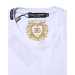Dolce & Gabbana White Cotton Goodluck 2023 Crew Neck T-shirt TSH90684-44