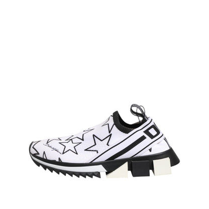 Dolce & Gabbana White Stars Sorrento Low Top Sneakers Shoes