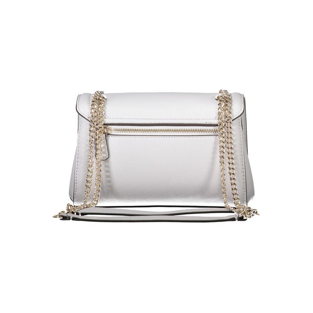 Front view with bag zipped and handles upright.
