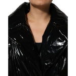 Dolce & Gabbana Black Polyester Quilted Puffer Coat Jacket JKT41568-40