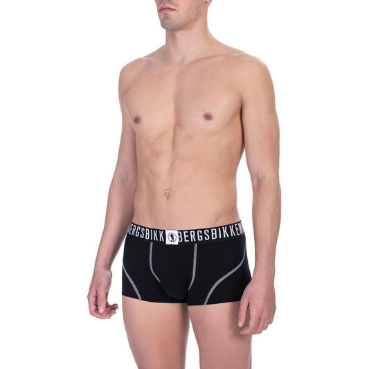 Bikkembergs Black Cotton Men's Trunk Twin Pack