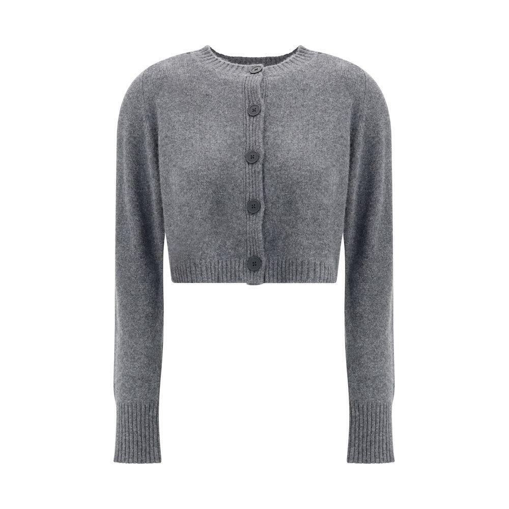 Loulou De Saison Cashmere crop Cardigan LO-ZEPHIRLDSANTHRACITE-L