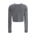 Loulou De Saison Cashmere crop Cardigan LO-ZEPHIRLDSANTHRACITE-L