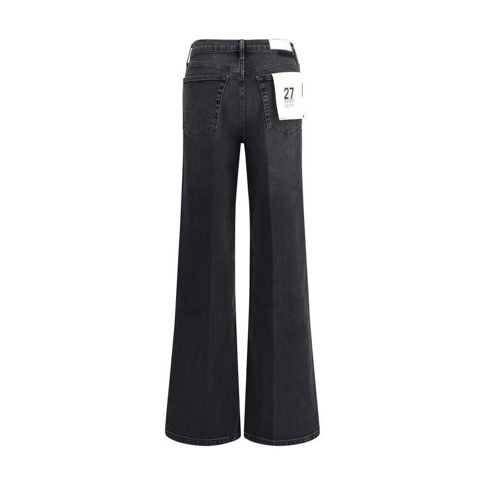 RE/DONE Wide leg Jeans RE-16503WHRWDLGWASHEDNOIR-W24