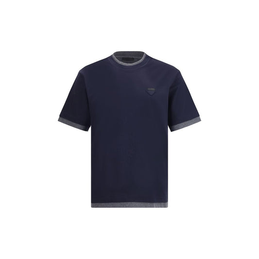 Prada Double layer T-Shirt PR-UJN912SWMO11CDF095J-S