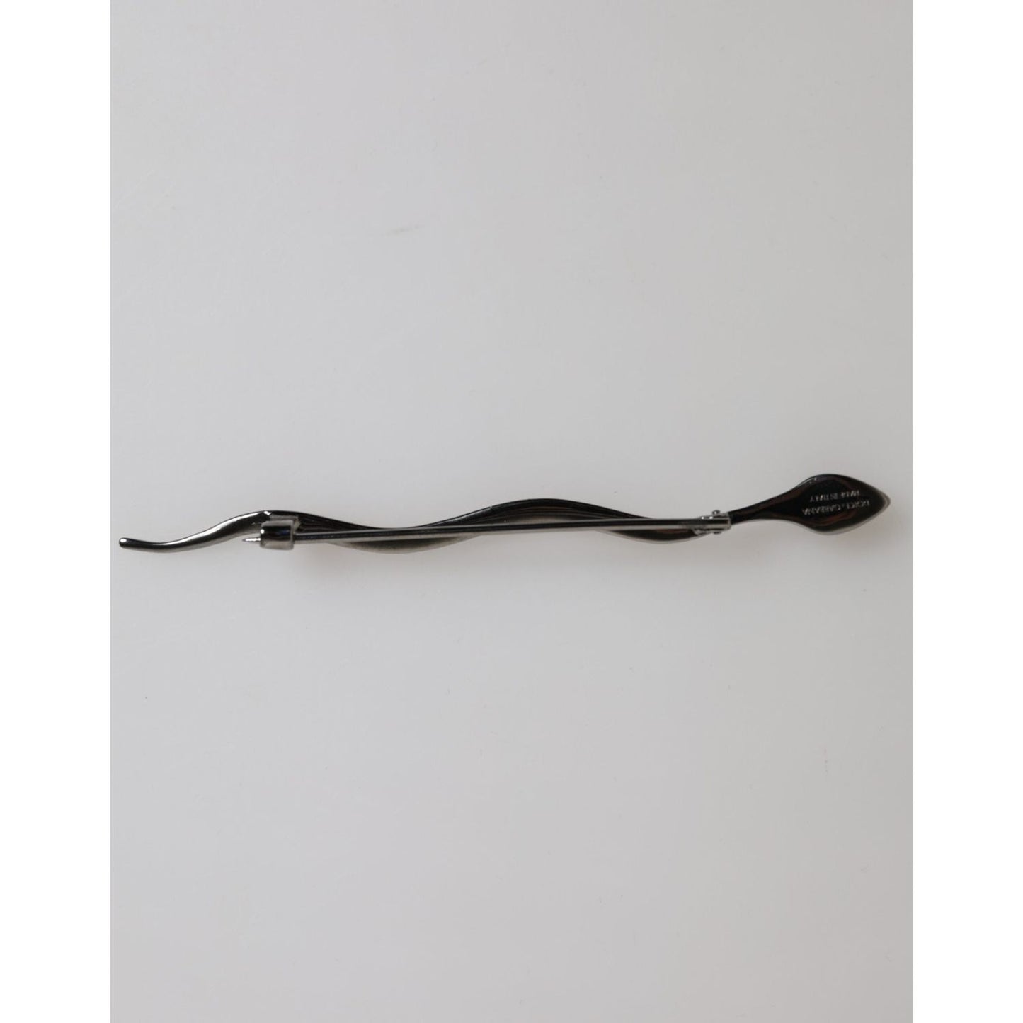 Dolce & Gabbana Black Brass Crystal Spilla Serpente Mens Brooch Pin SMY10790