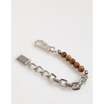 Dolce & Gabbana Silver Chain Brass Beaded Lobster Clasp Logo Men Bracelet SMY11079