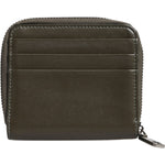 Dolce & Gabbana Brown Leather Logo Plaque Card Holder Coin Purse Wallet SMY11225