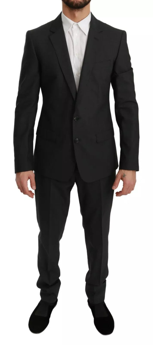 Dolce & Gabbana Slim Fit MARTINI Wool Gray Suit KOS1766-48