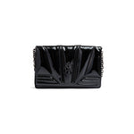Ferrari Black GT patent leather bag with chain FE8056121179004