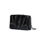Ferrari Black GT patent leather bag with chain FE8056121179004