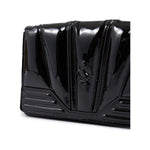 Ferrari Black GT patent leather bag with chain FE8056121179004