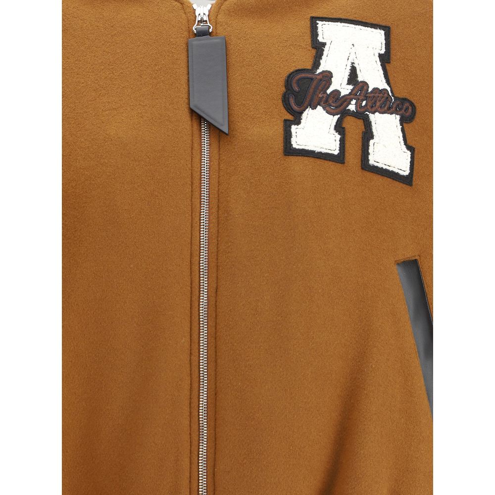 The Attico Brown Fleece Wool Clothing