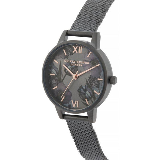 Olivia Burton Black Stainless Steel Watch OBOB16TW07AC