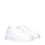 Versace White Leather Sneakers