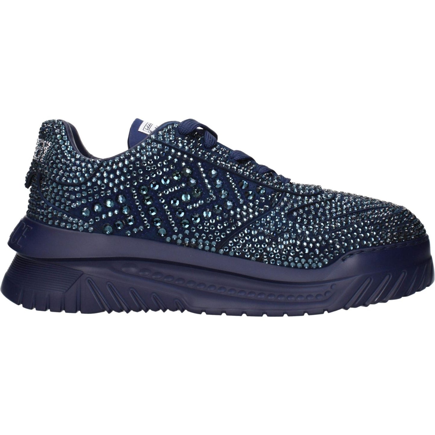Versace Blue Fabric Chunky Sneakers VE-15248512286985-EU42/US9