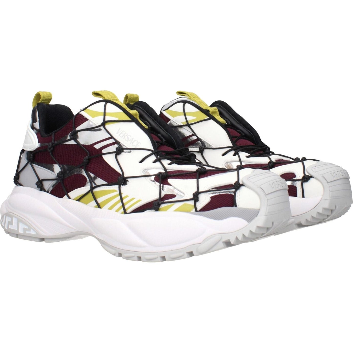 Versace Red Fabric Athletic Sneakers VE-15248534733065-EU43/US10