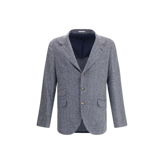 Brunello Cucinelli Blue Wool Blazer