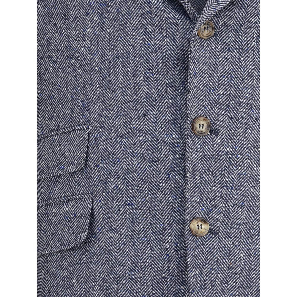Brunello Cucinelli Blue Wool Blazer