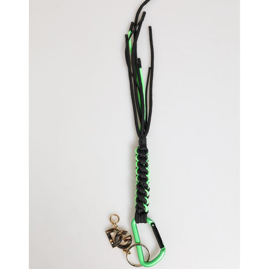 Dolce & Gabbana Multicolor Polyester Tape String DG Logo Keychain Keyring SMY11305