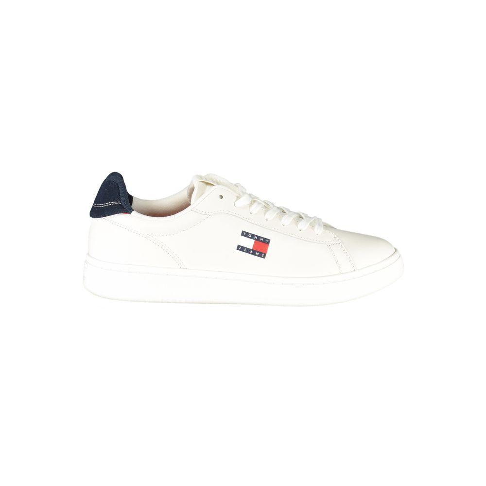 Tommy Hilfiger White Leather Men Sneaker TO-39397-EU40/US7
