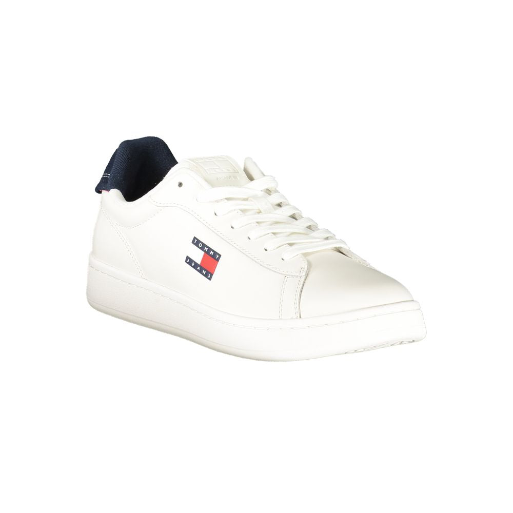 Tommy Hilfiger White Leather Men Sneaker TO-39397-EU40/US7