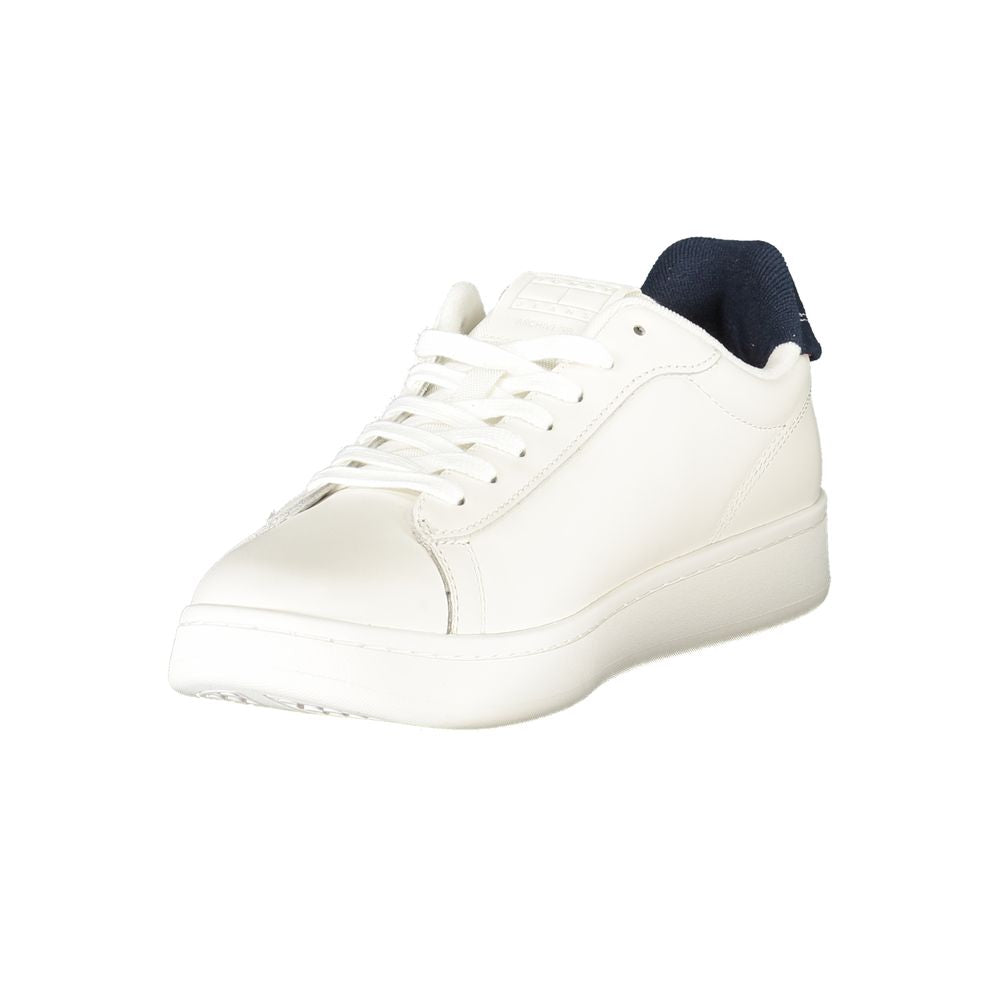 Tommy Hilfiger White Leather Men Sneaker TO-39397-EU40/US7