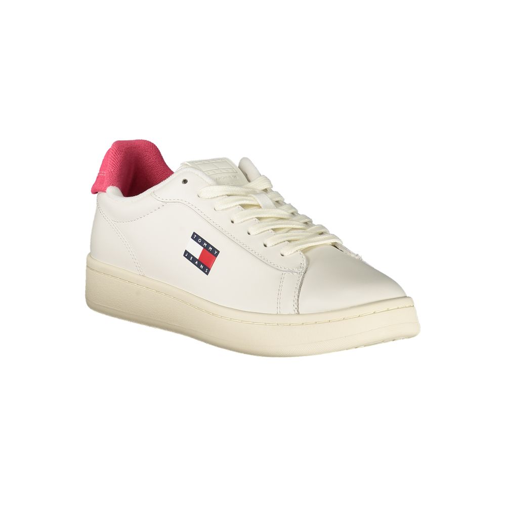Tommy Hilfiger White Polyester Sneaker