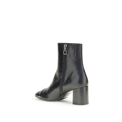 Carel Paris Black Leather Ankle Boots