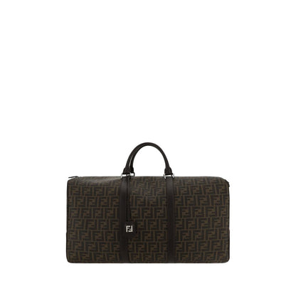 Fendi Brown Canvas Luggage And Travel