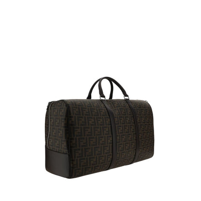 Fendi Brown Canvas Luggage And Travel