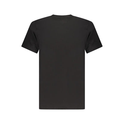 Tommy Hilfiger Black Cotton Men T-Shirt featuring eco-conscious design and classic branding. Perfect for sustainable fashion.
