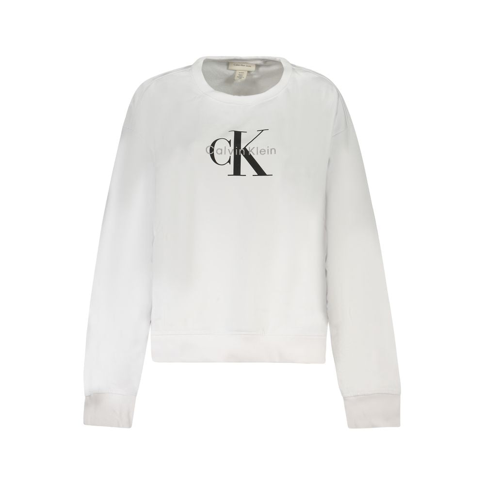 Calvin Klein White Cotton Sweatshirt