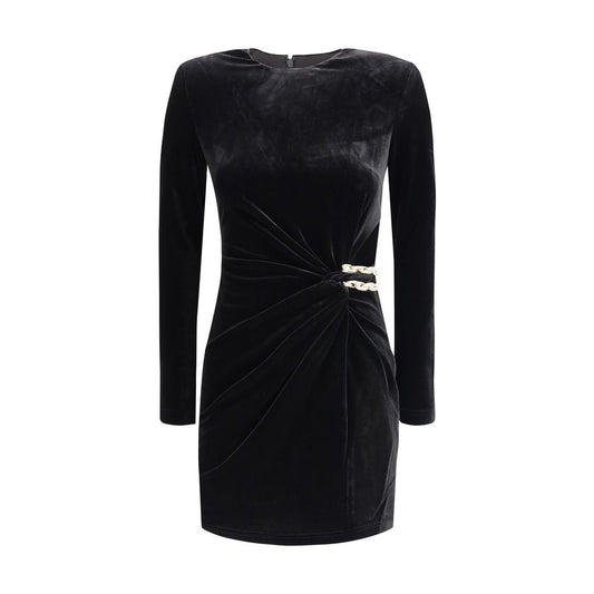 Self-Portrait Short velvet Dress SE-AW25128SBBLACK-10